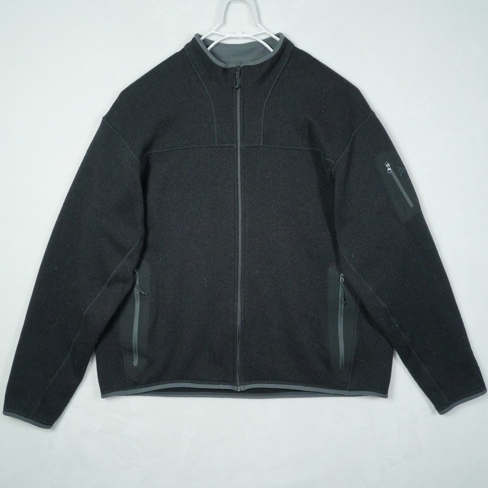 Arcteryx Covert Cardigan Polartec Full Zip Fleece Jacket Black Mens XL